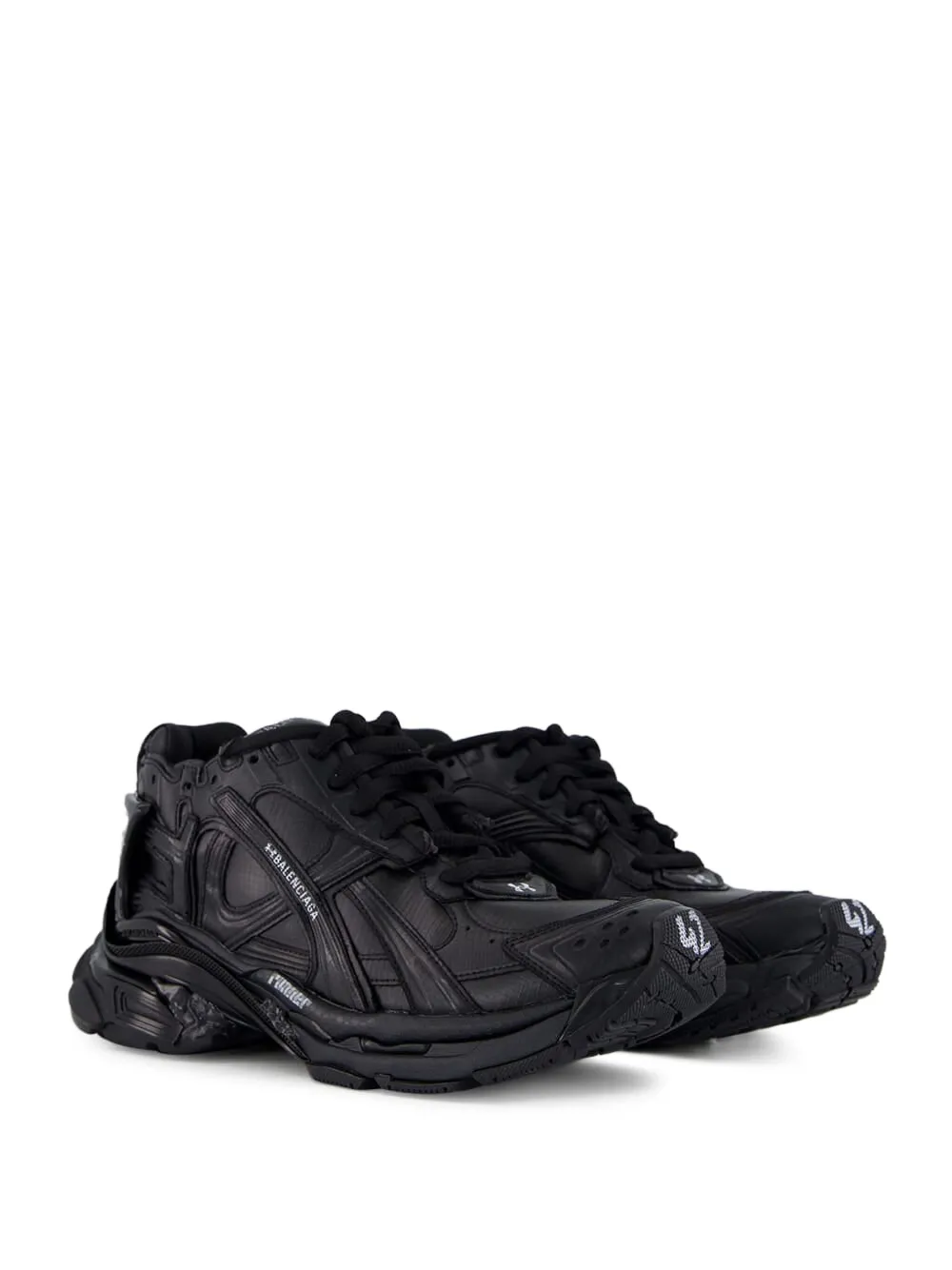 Balenciaga x Under Armour Runner sneakers met chunky zool Zwart