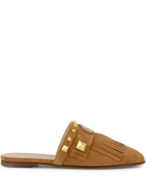Valentino Garavani Plaster Caster fringed slide mules