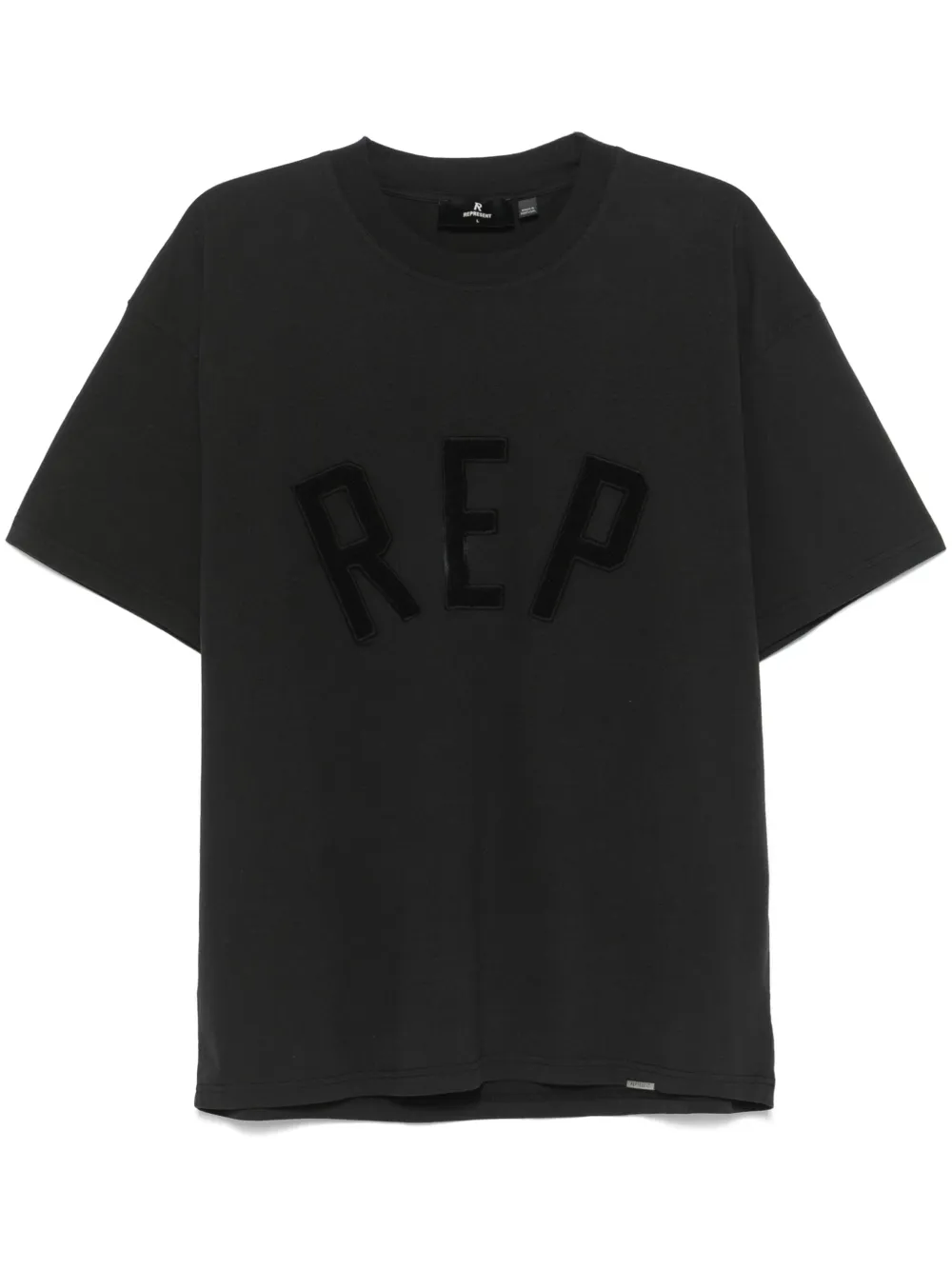Represent logo-appliqué T-shirt | Black | Image 1