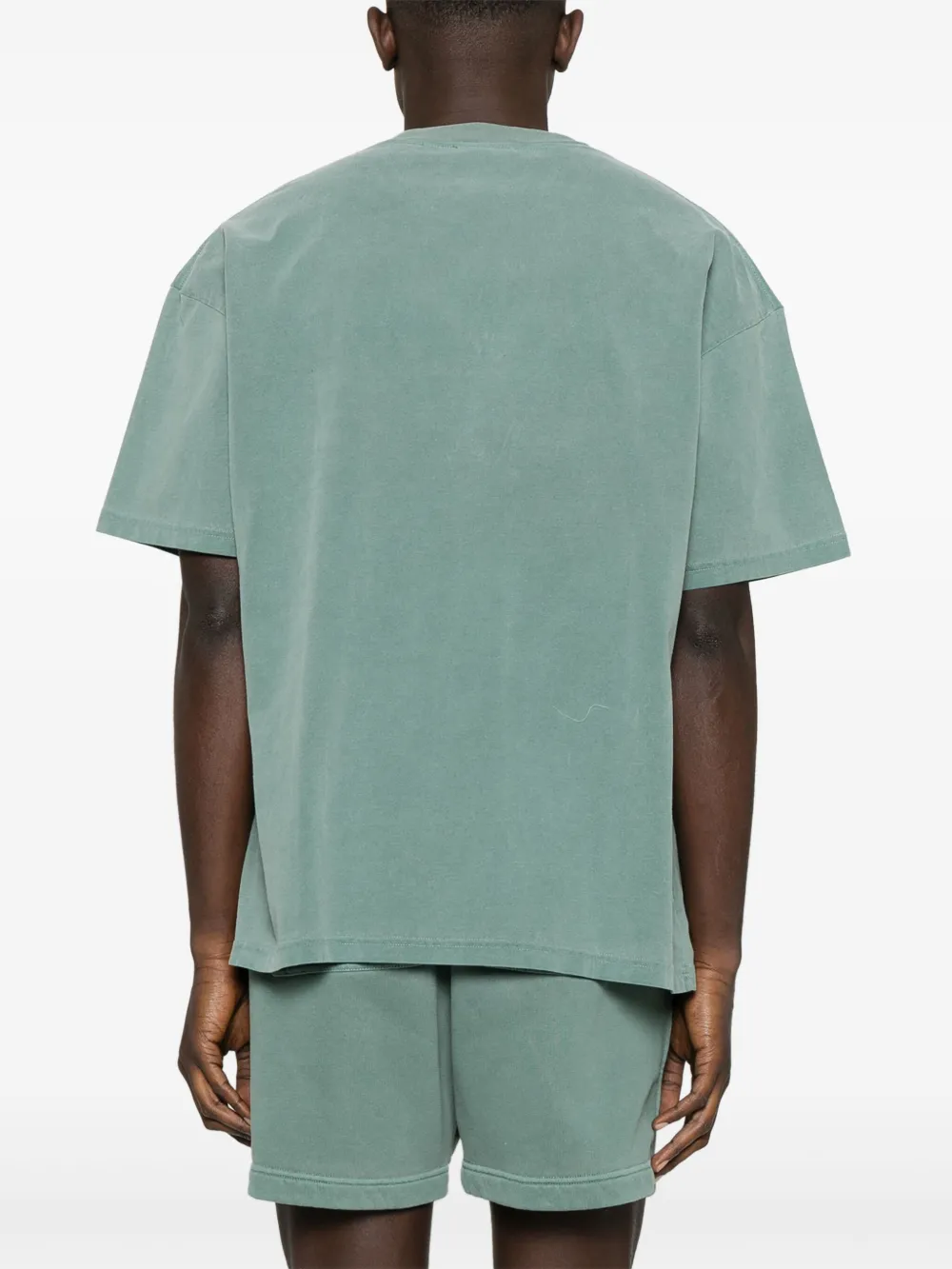 Represent T-shirt met logo-applicatie Groen
