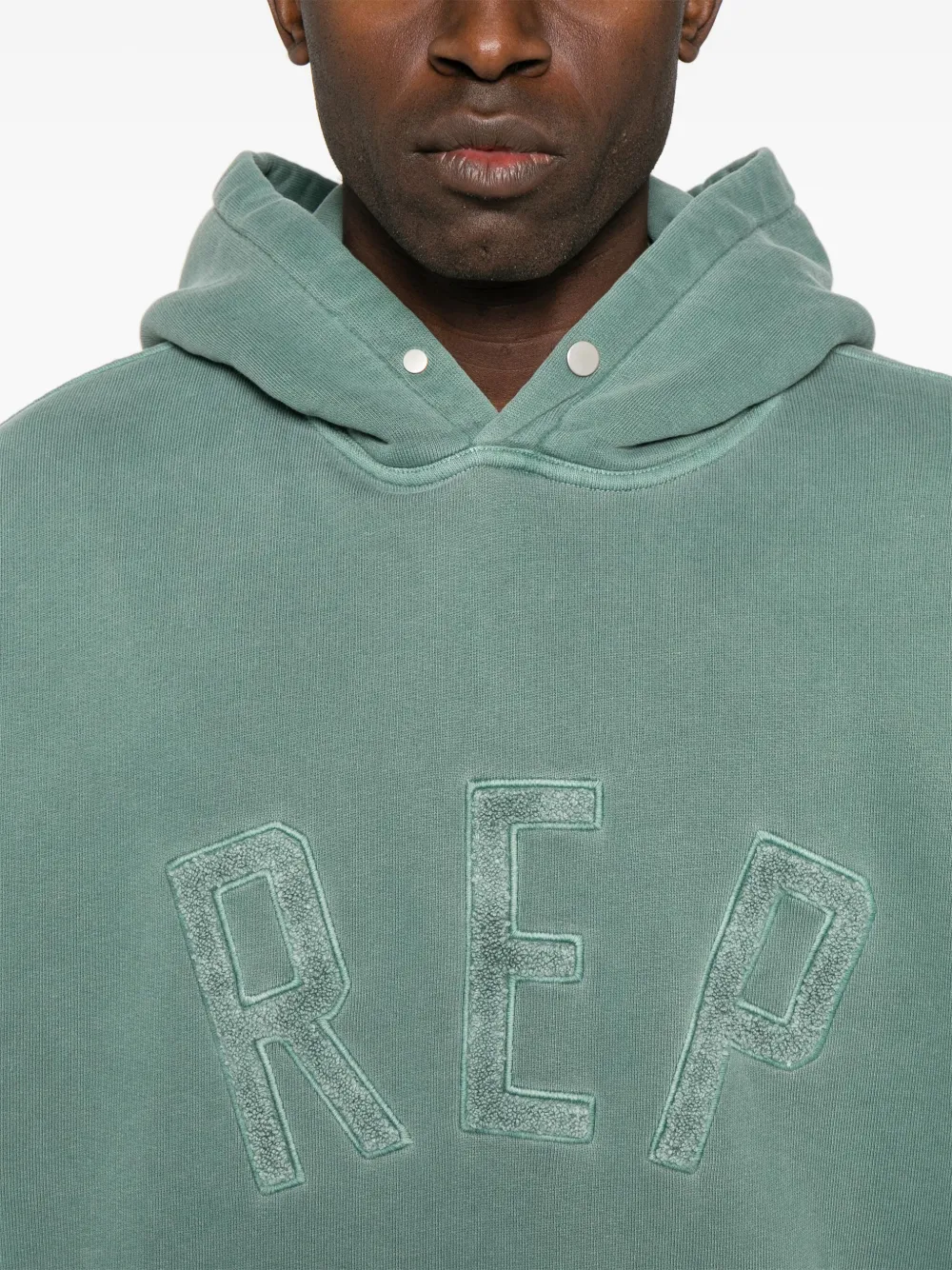 Represent Hoodie met logo-applicatie Groen