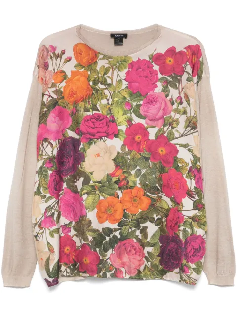 Avant Toi floral-print knitted top 