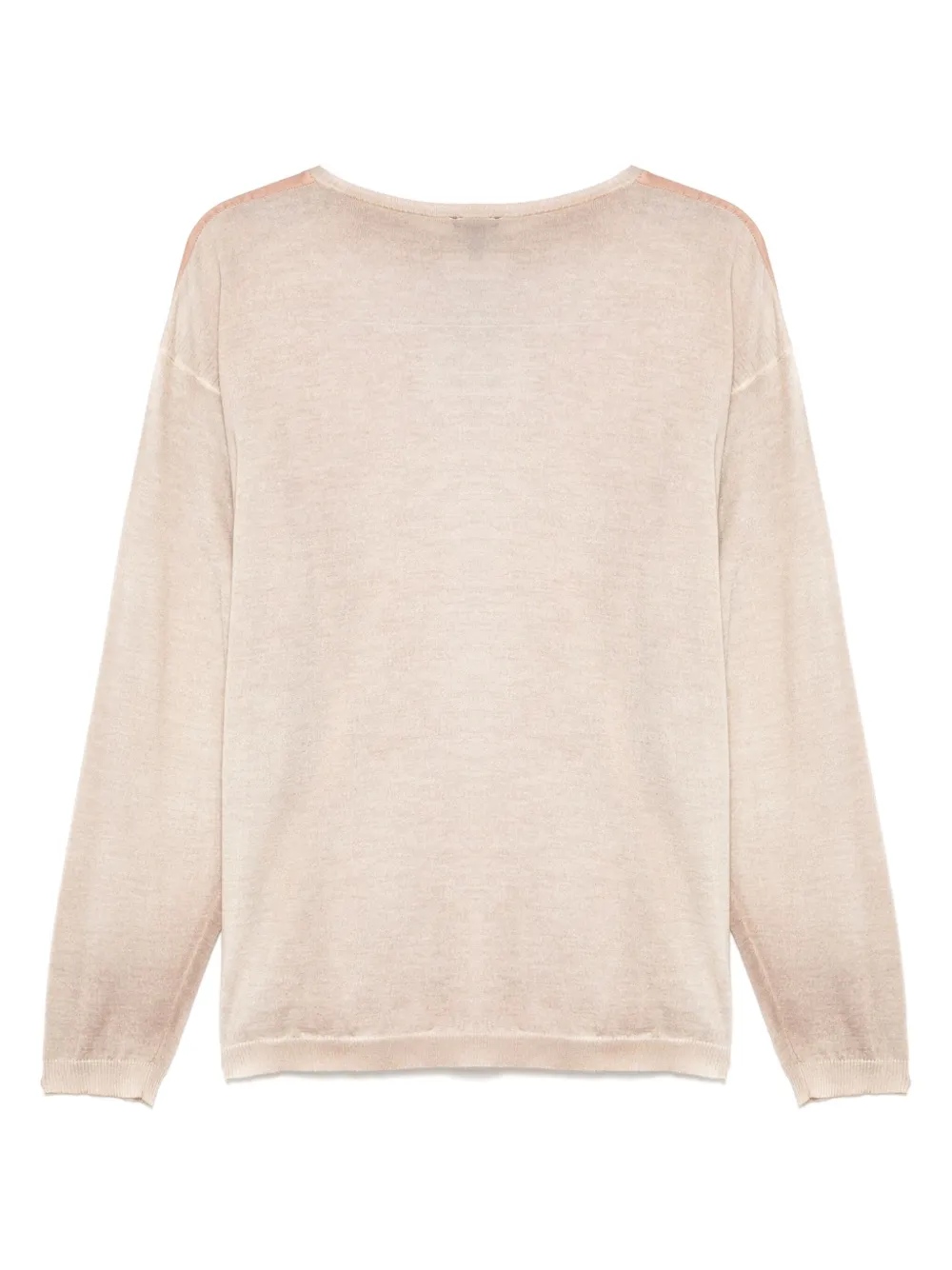 Avant Toi Top met print - Beige