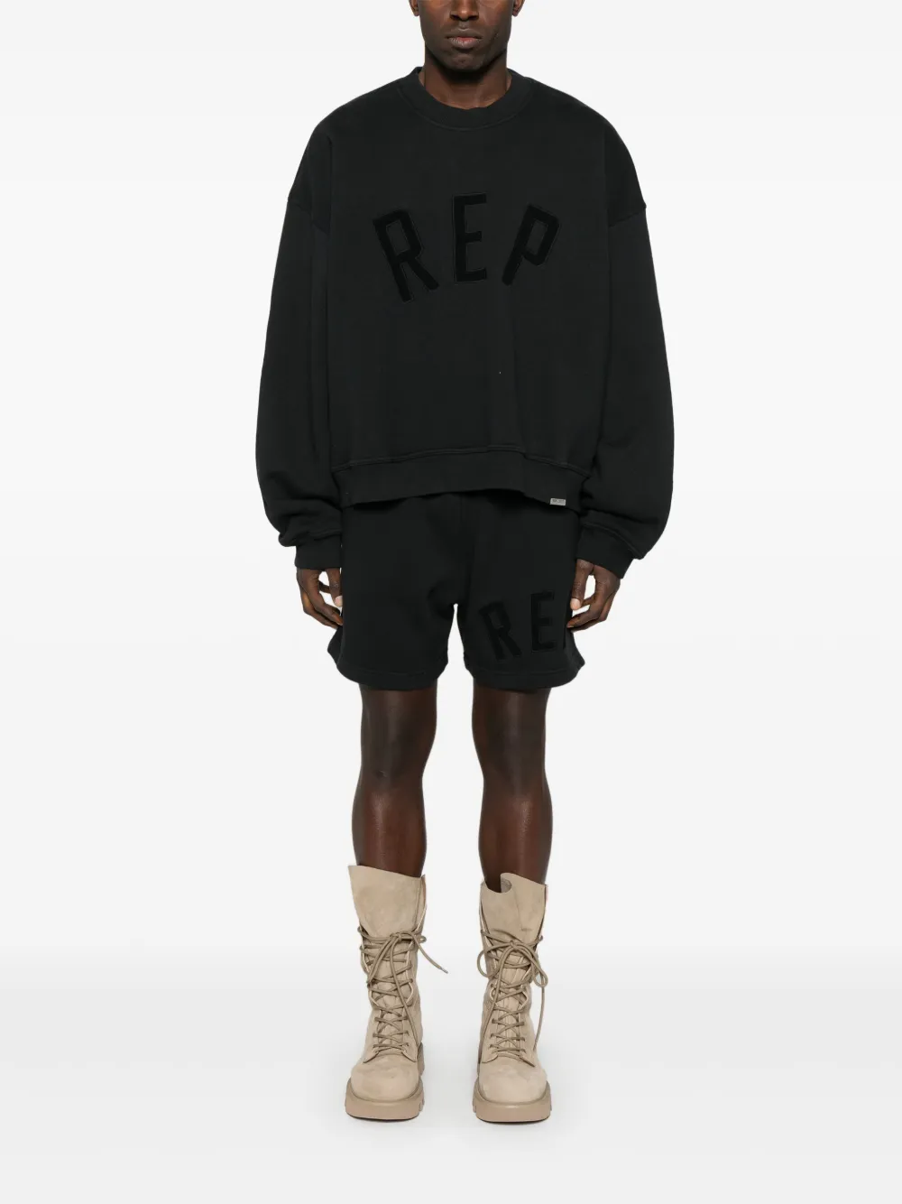 Represent Rep Applique shorts - Zwart