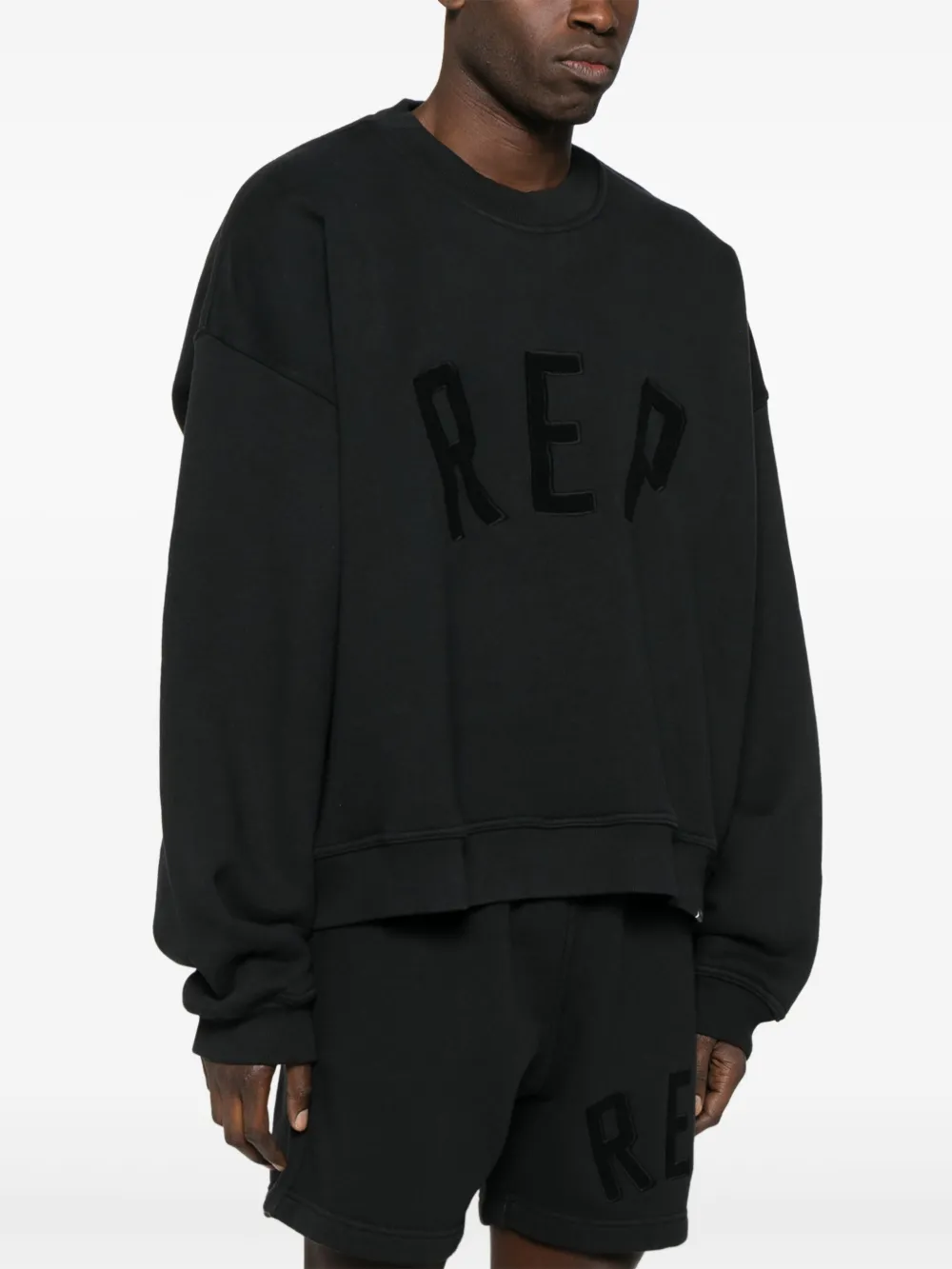 Represent Sweater met logopatch Zwart
