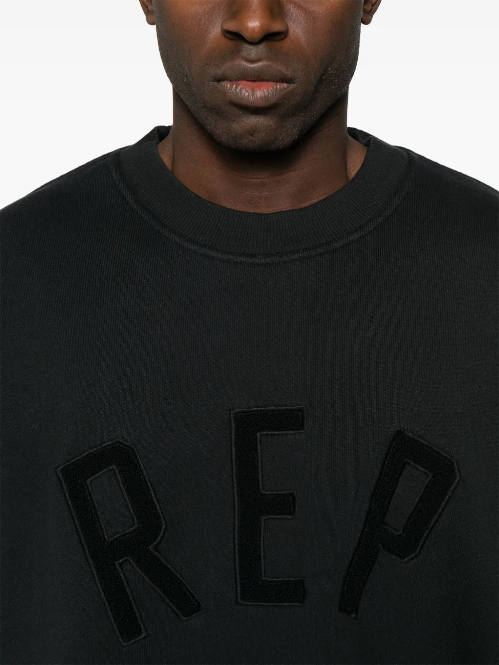 Represent Sweater met logopatch Zwart