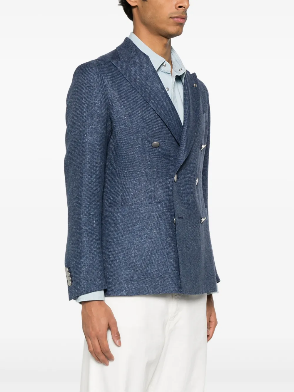 Tagliatore Blazer met dubbele rij knopen Blauw