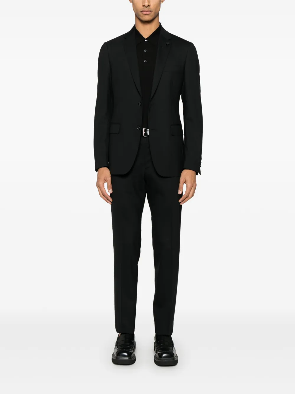 Lardini single-breasted suit - Zwart