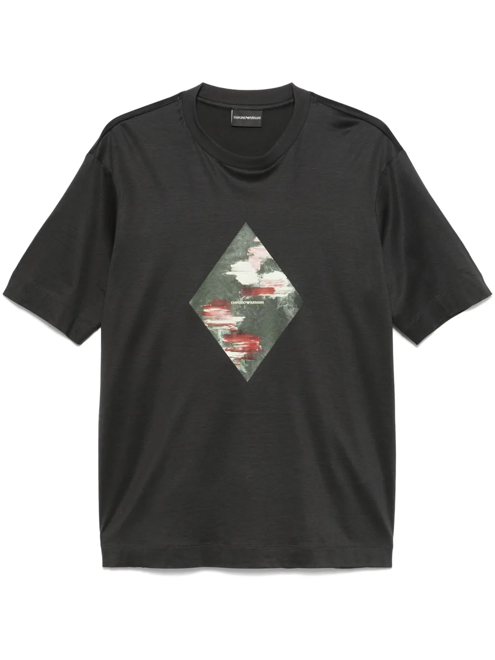 Emporio Armani T-shirt met logoprint Zwart