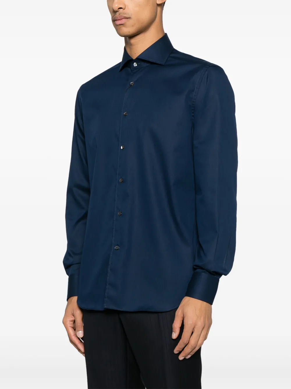 Corneliani Katoenen overhemd Blauw