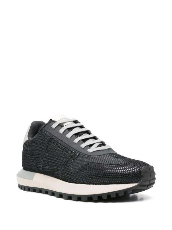 Emporio Armani Mesh Sneakers | Blue | FARFETCH