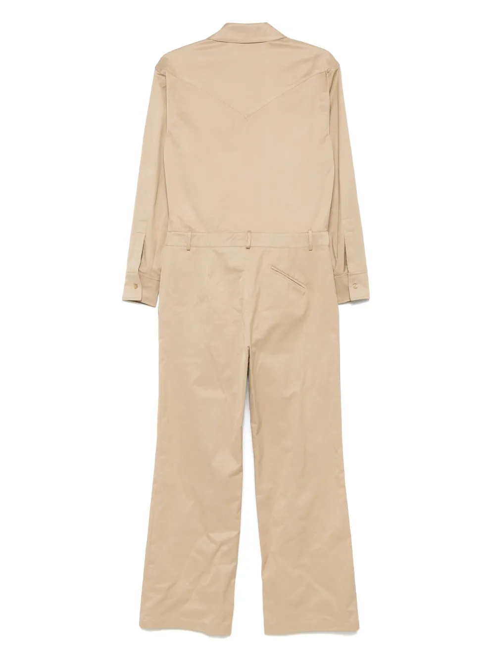 Federica Tosi twill jumpsuit - Beige