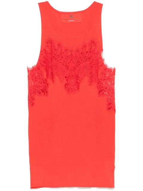 Ermanno Scervino lace-detailed tank top
