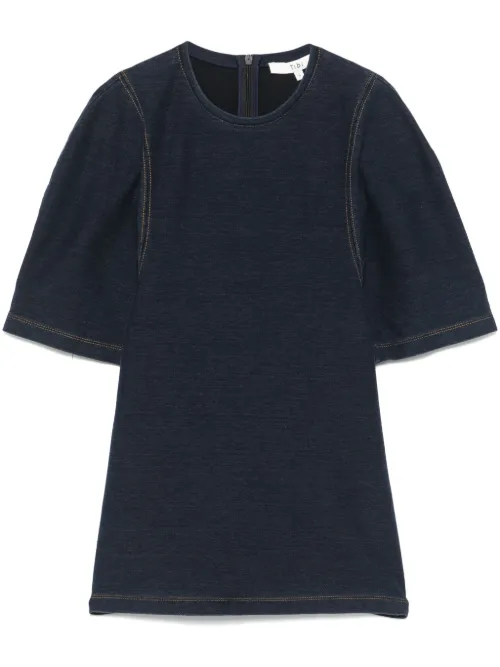Tibi t-shirt en jean - Bleu - Tibi - Modalova