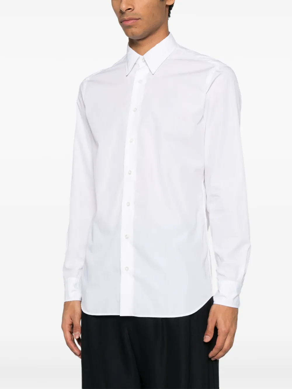 Lardini Popeline overhemd Wit