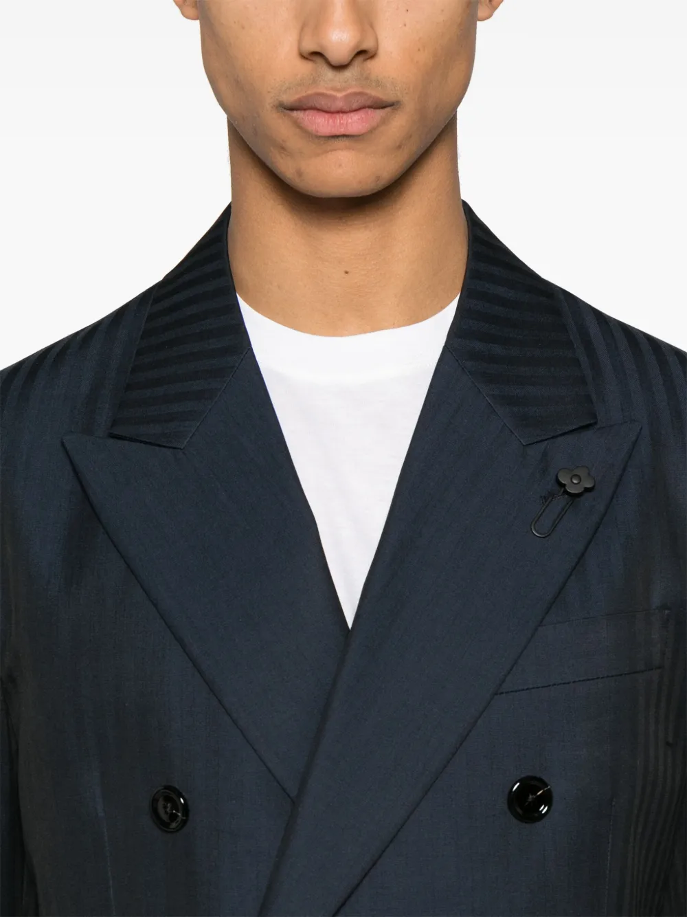 Lardini Gestreepte blazer Blauw