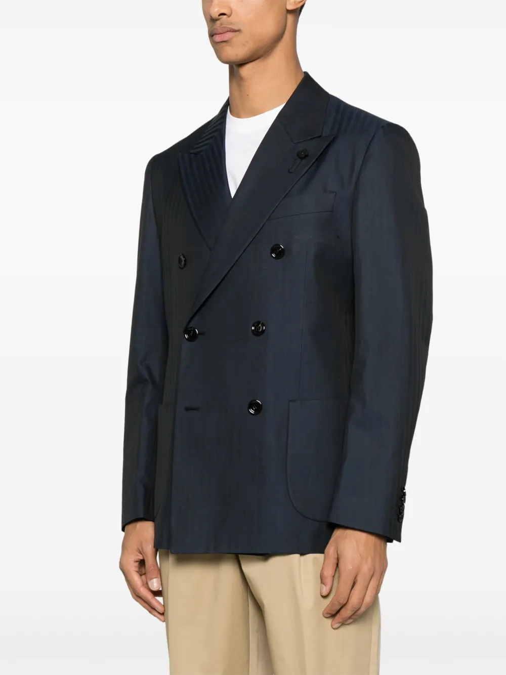 Lardini Gestreepte blazer Blauw