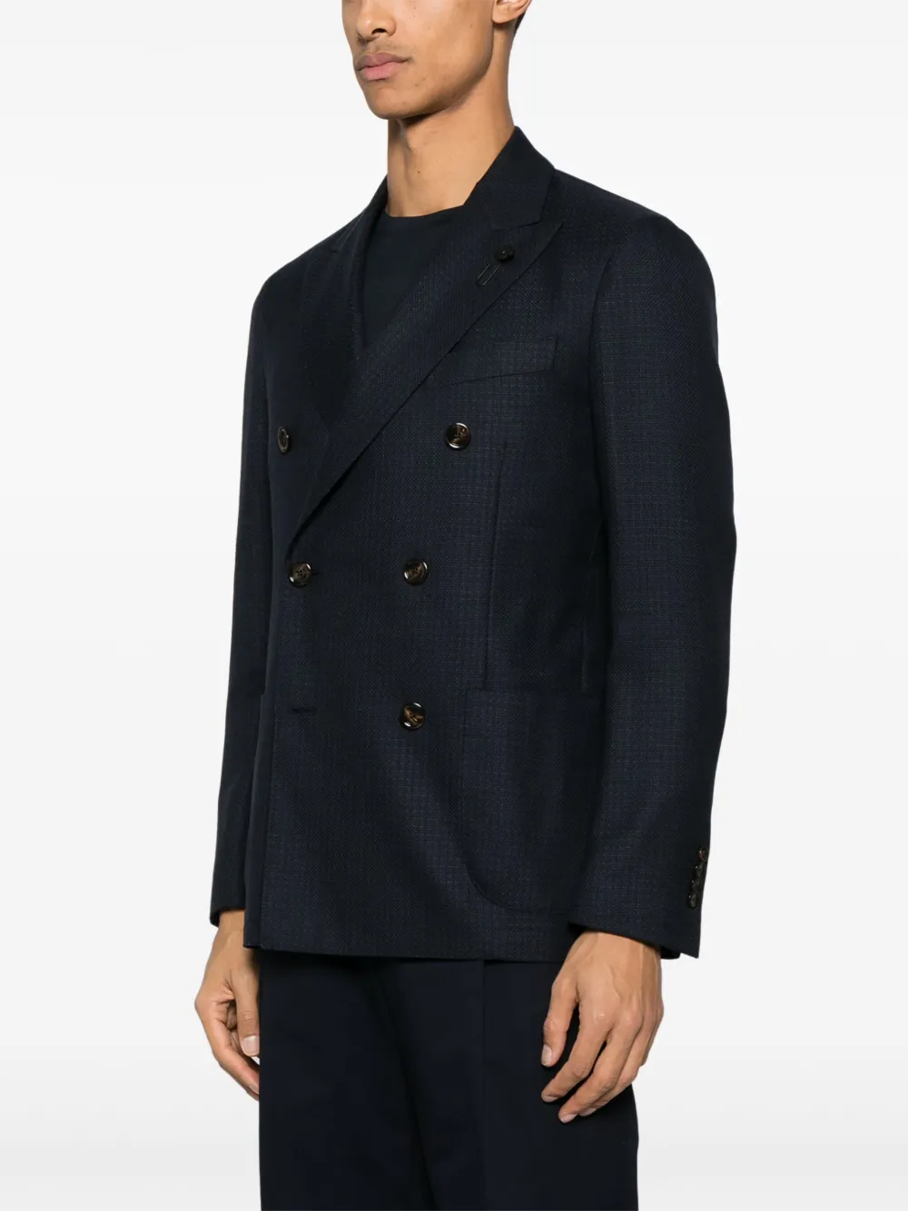 Lardini Blazer met dubbele rij knopen Blauw