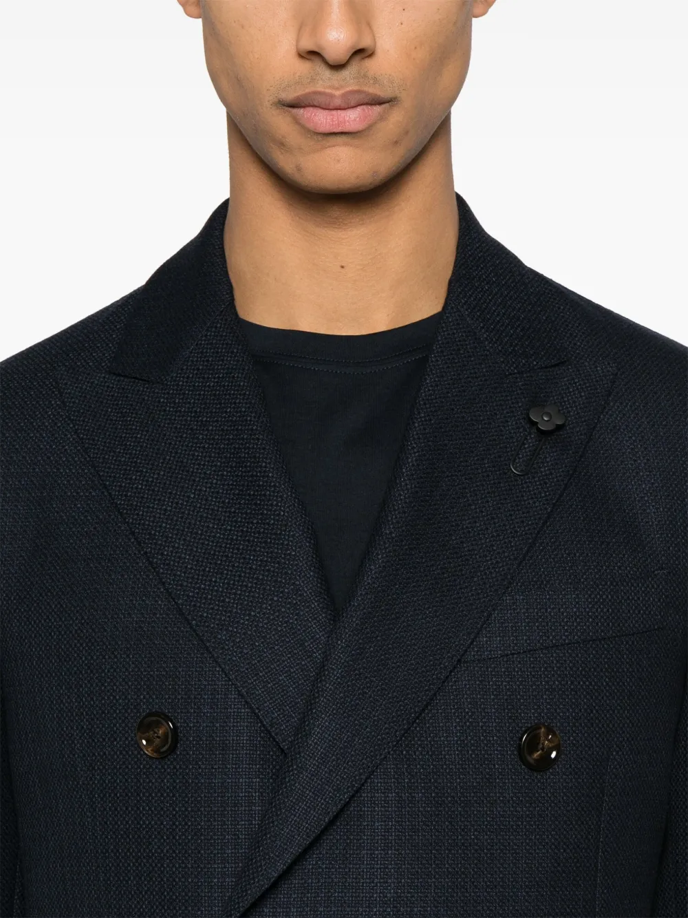 Lardini Blazer met dubbele rij knopen Blauw