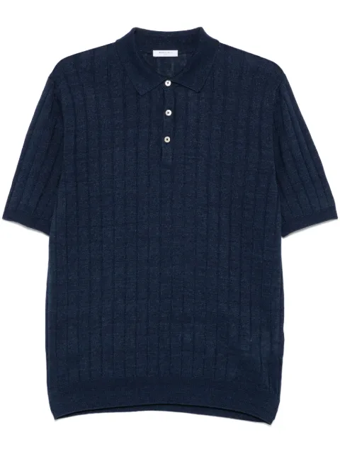 Boglioli ribbed polo shirt 