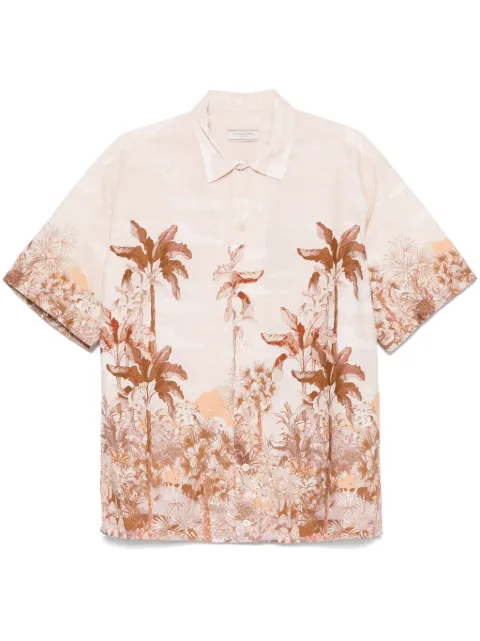 Tintoria Mattei camisa con estampado gráfico