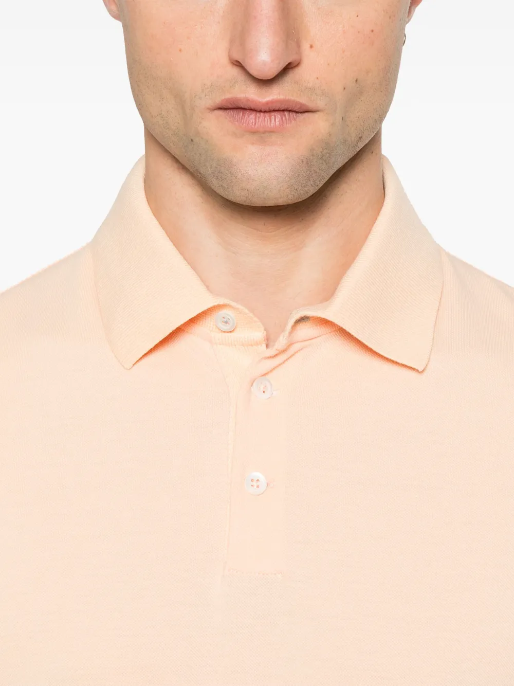 Brunello Cucinelli Piqué poloshirt Oranje