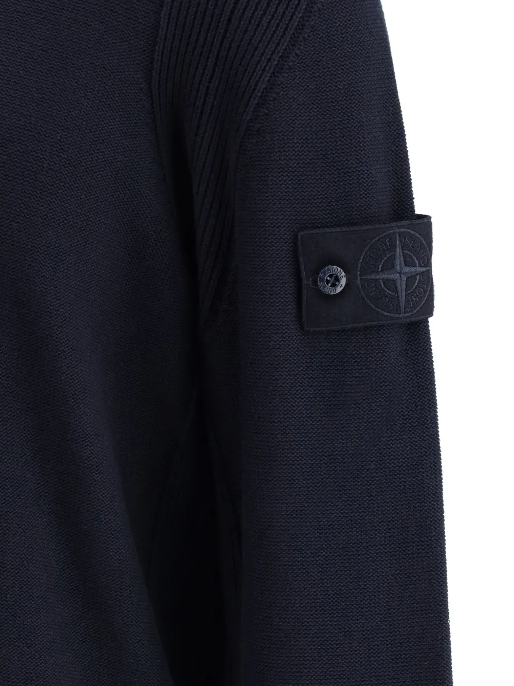 Stone Island Trui met Compass-logopatch Blauw