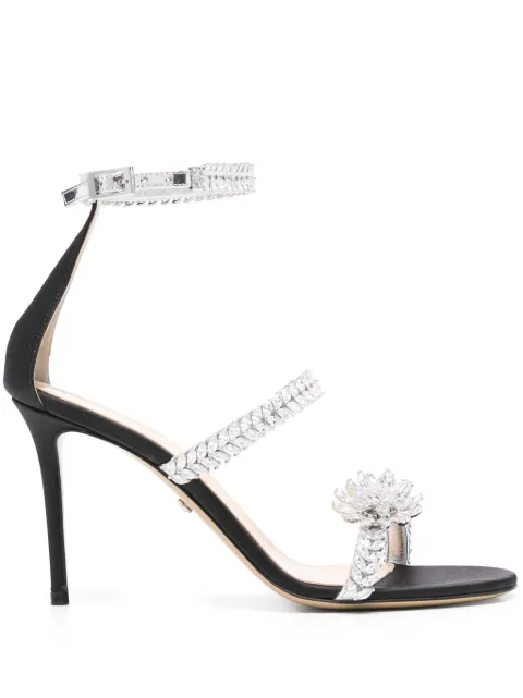 MACH & MACH 95mm Lotus Flower sandals 