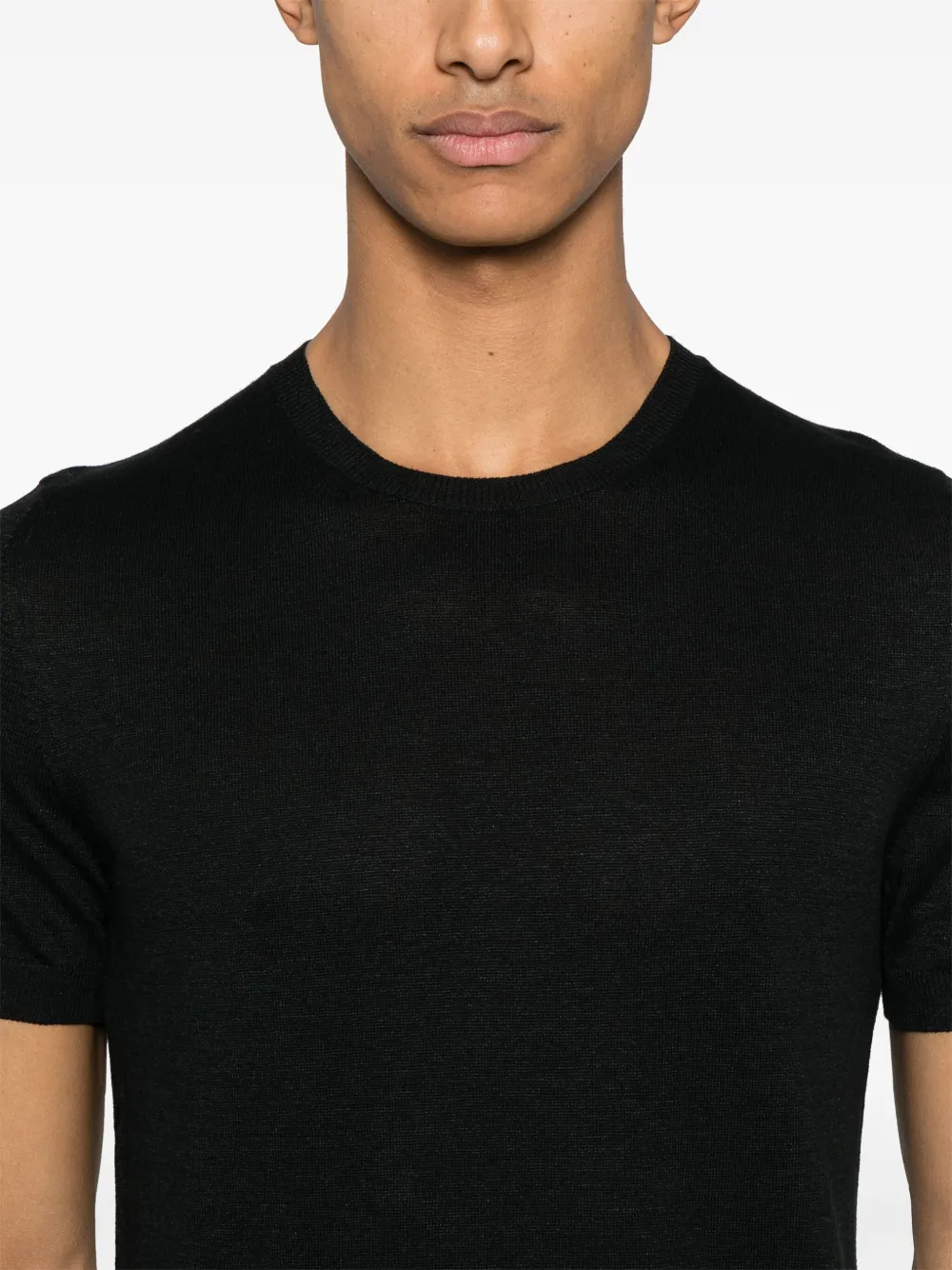 Tagliatore Josh T-shirt Zwart
