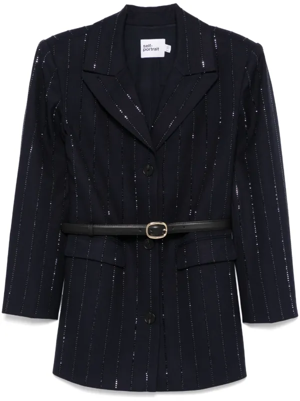 ジャケット Self Portrait Blazer Oversized Denim Blazer – self-portrait-US