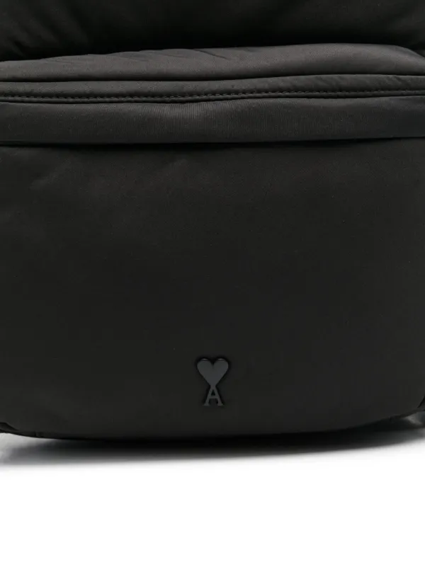 Black Ami De Coeur Backpack | AMI PARIS