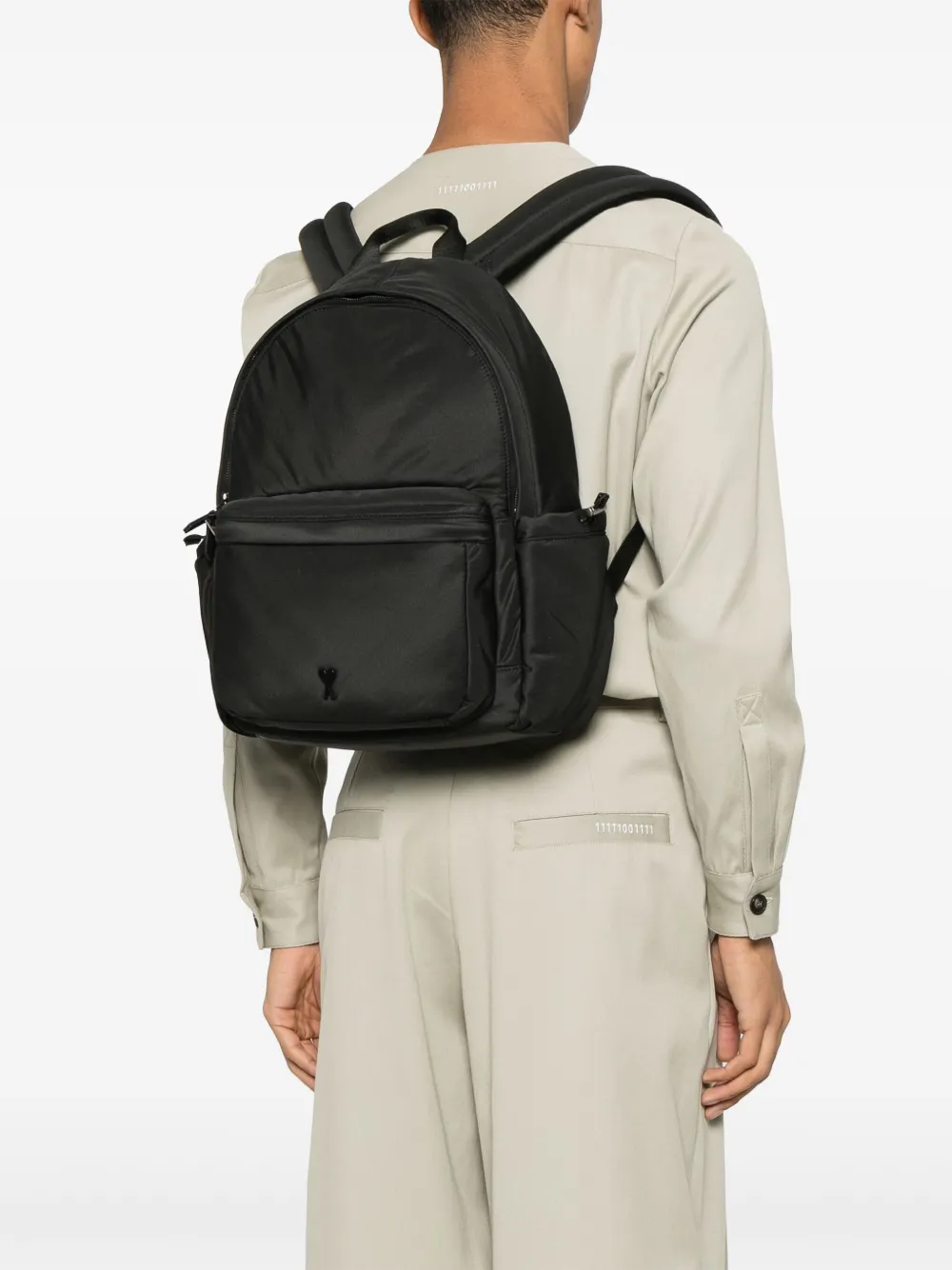 AMI Paris Ami de Coeur backpack - Zwart