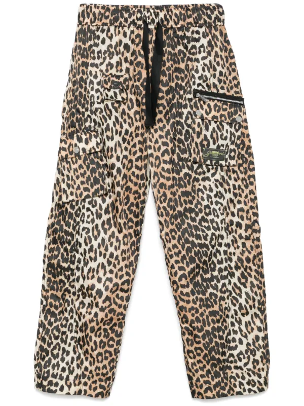Ganni Cargo Trousers in Brown