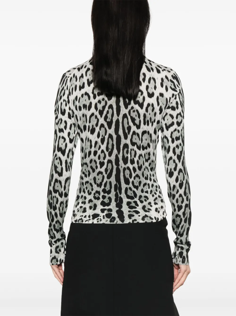 Dolce & Gabbana Blazer met luipaardprint Grijs