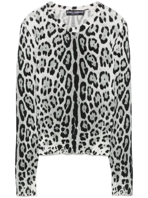 Dolce & Gabbana leopard-print sweater