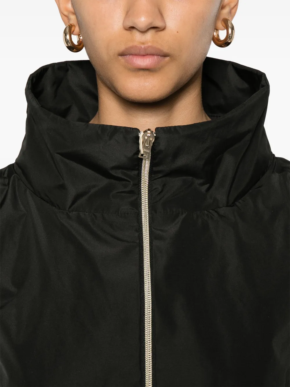 Herno Regenjas met capuchon Zwart