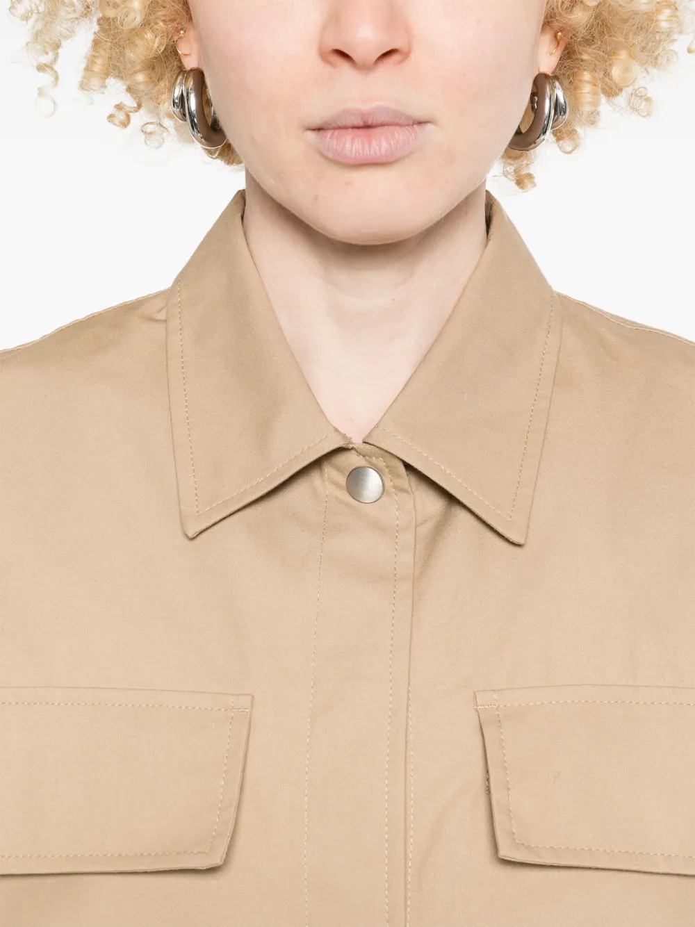 JIL SANDER+ Katoenen overhemd Bruin