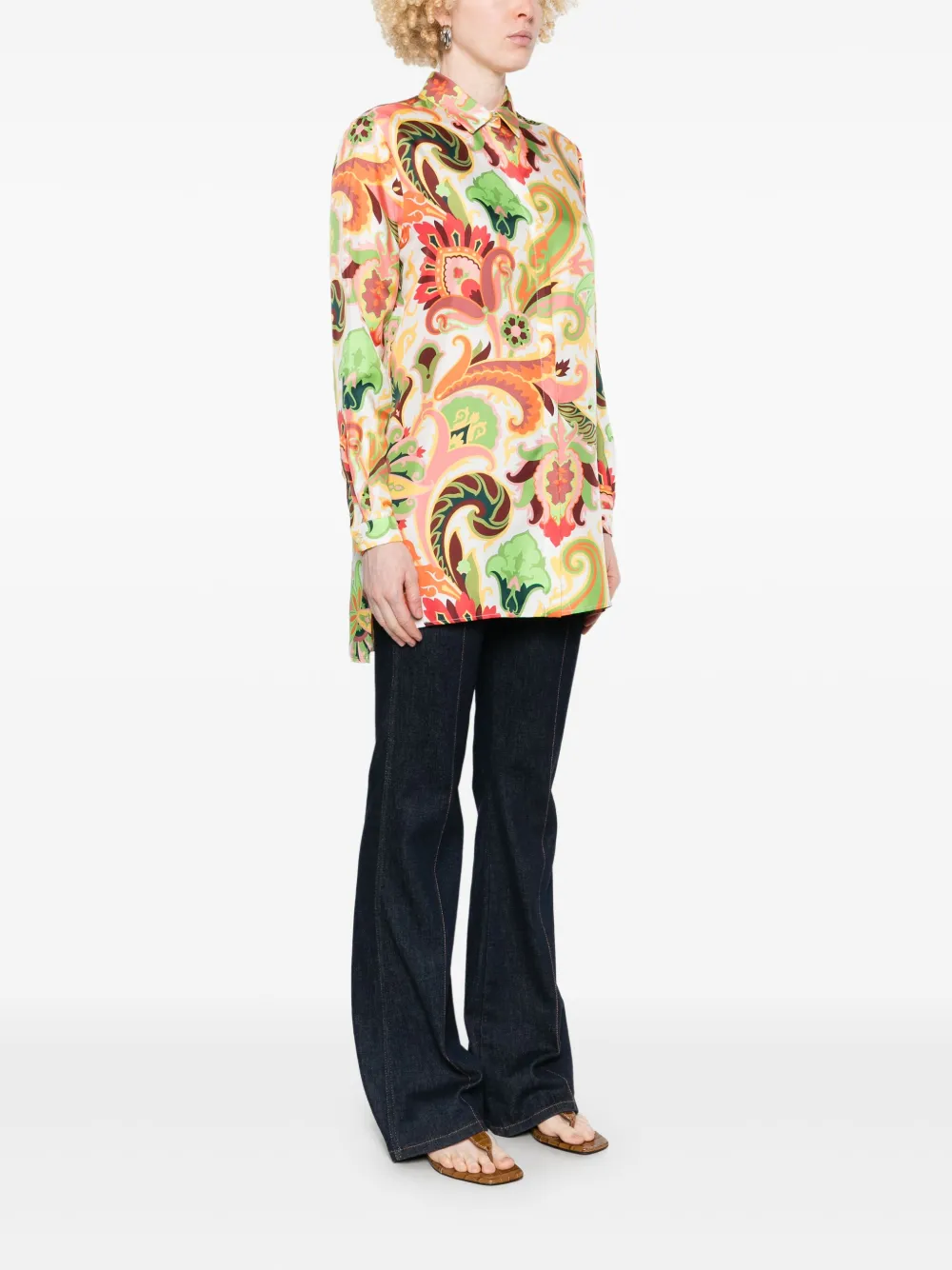 ETRO Blouse met paisley-print Wit