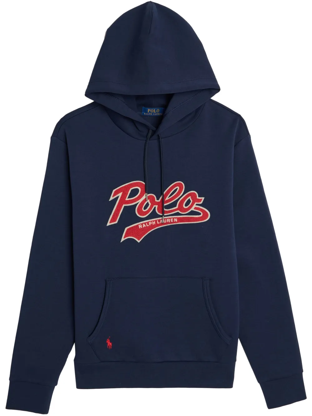 Polo Ralph Lauren Dubbelgebreide hoodie met logo Blauw