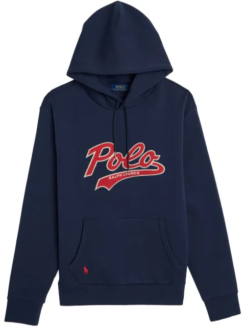 Polo Ralph Lauren هودي بحياكة مزدوجة وشعار الماركة