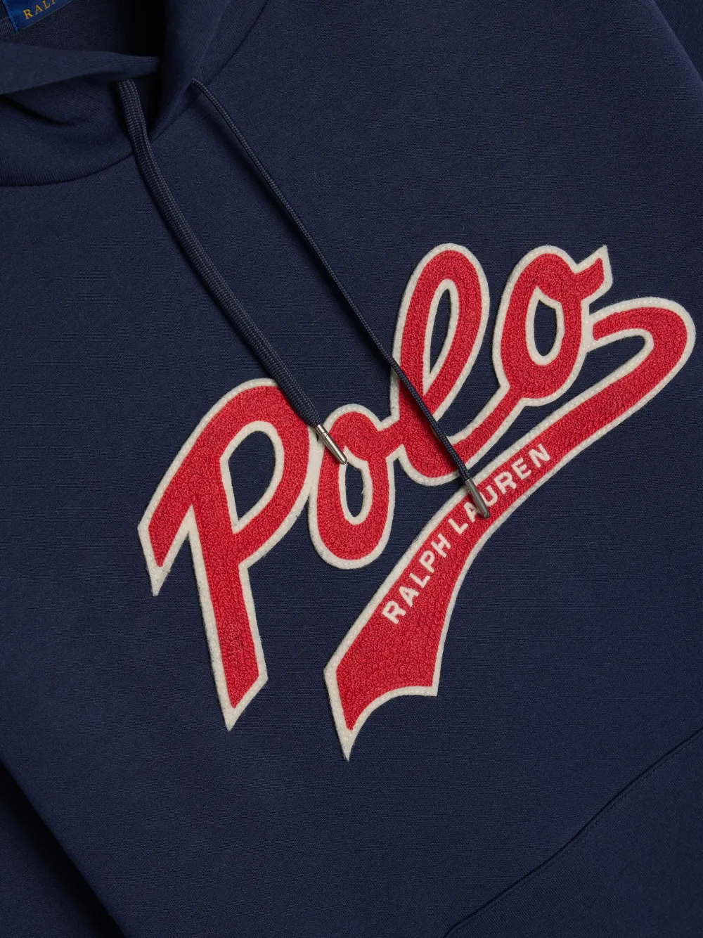 Polo Ralph Lauren Dubbelgebreide hoodie met logo Blauw