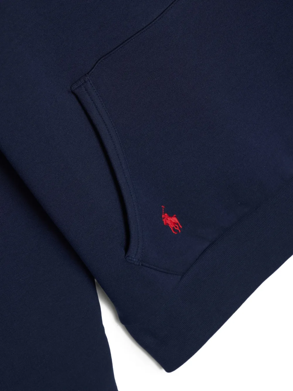 Polo Ralph Lauren Dubbelgebreide hoodie met logo Blauw