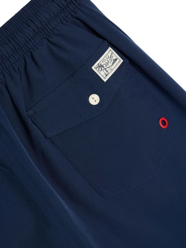 POLO RALPH LAUREN/ロゴ刺繍入りスイムトランクス Polo Ralph Lauren ロゴ トランクス水着 | ブルー | FARFETCH JP