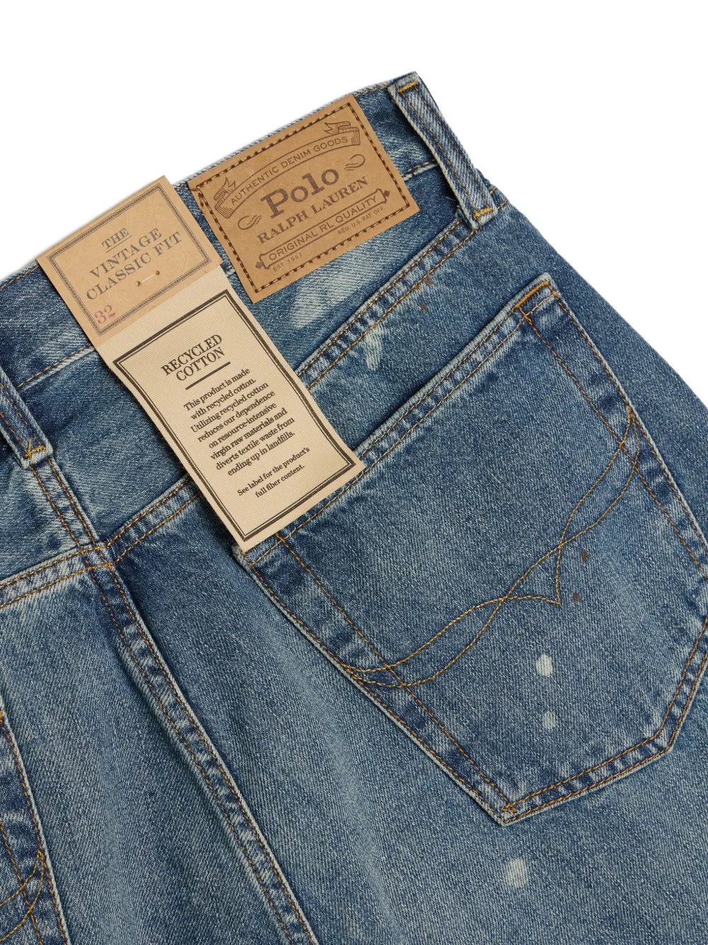 Polo Ralph Lauren Denim shorts met zakken Blauw