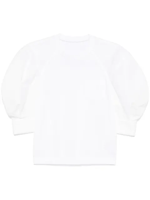 sacai playera con mangas farol