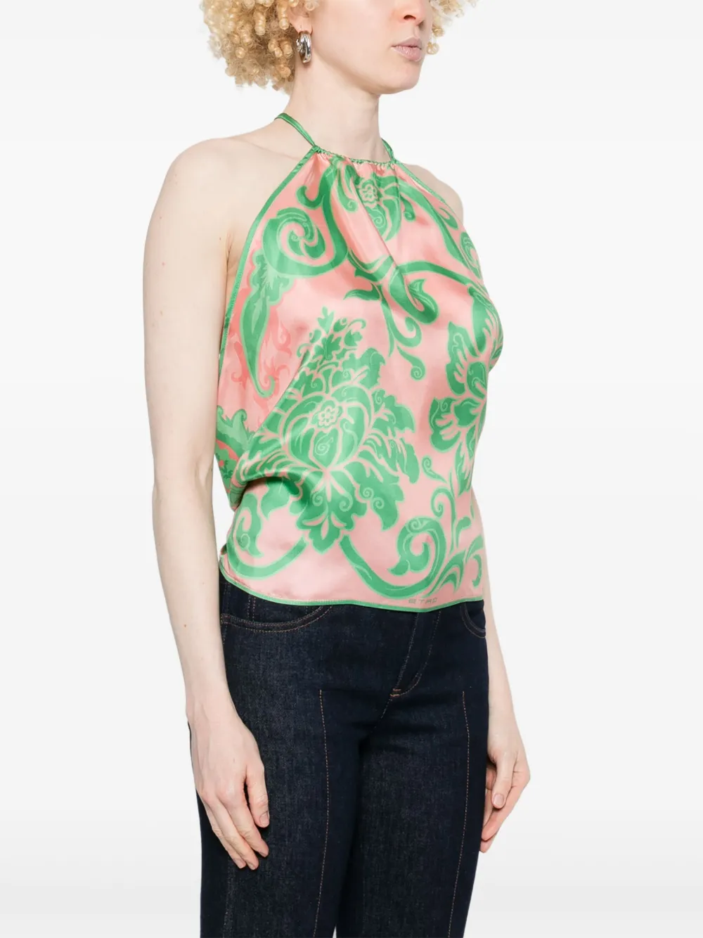 ETRO Top met bloemenprint Roze