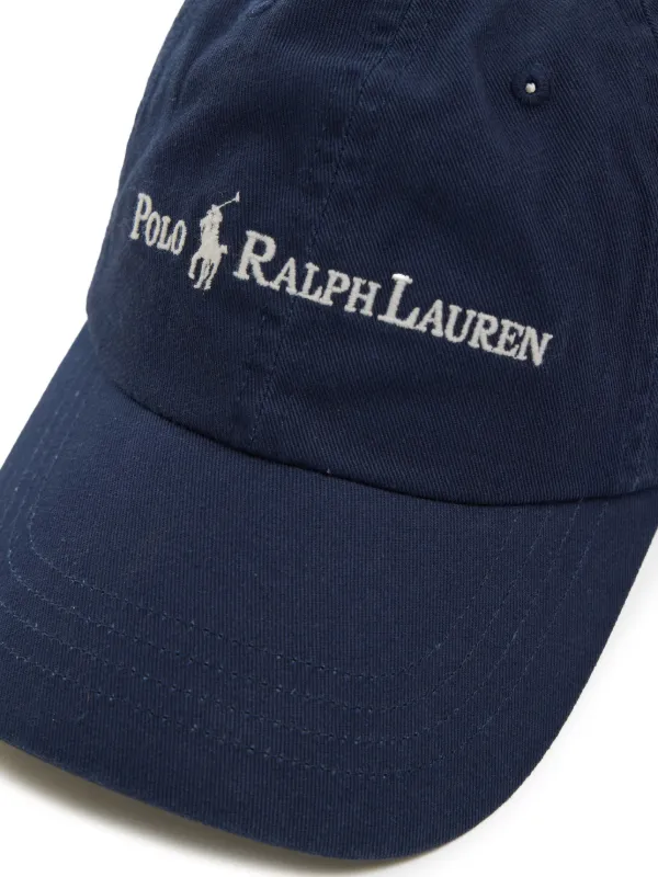 Polo Ralph Lauren logo-embroidered Cap | Blue | FARFETCH JO