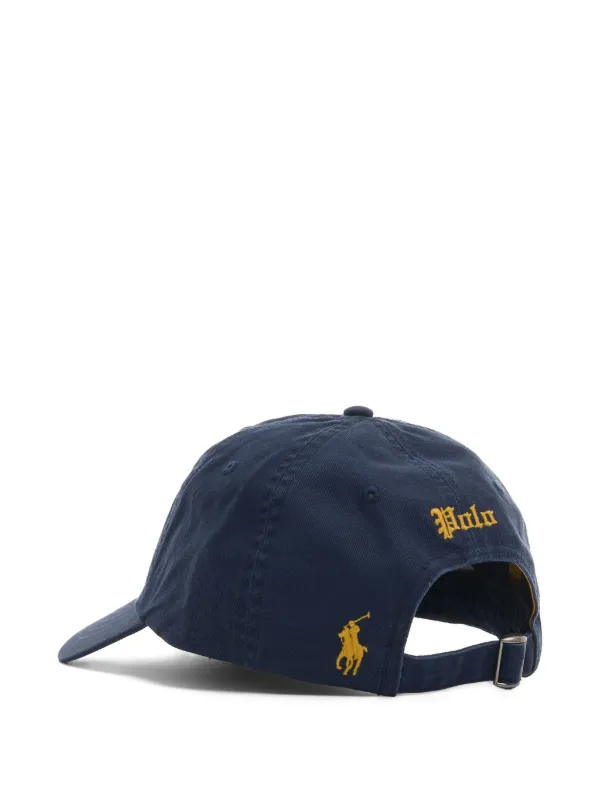 Polo Ralph Lauren Embroidered Twill Ball Cap | Blue | FARFETCH AO