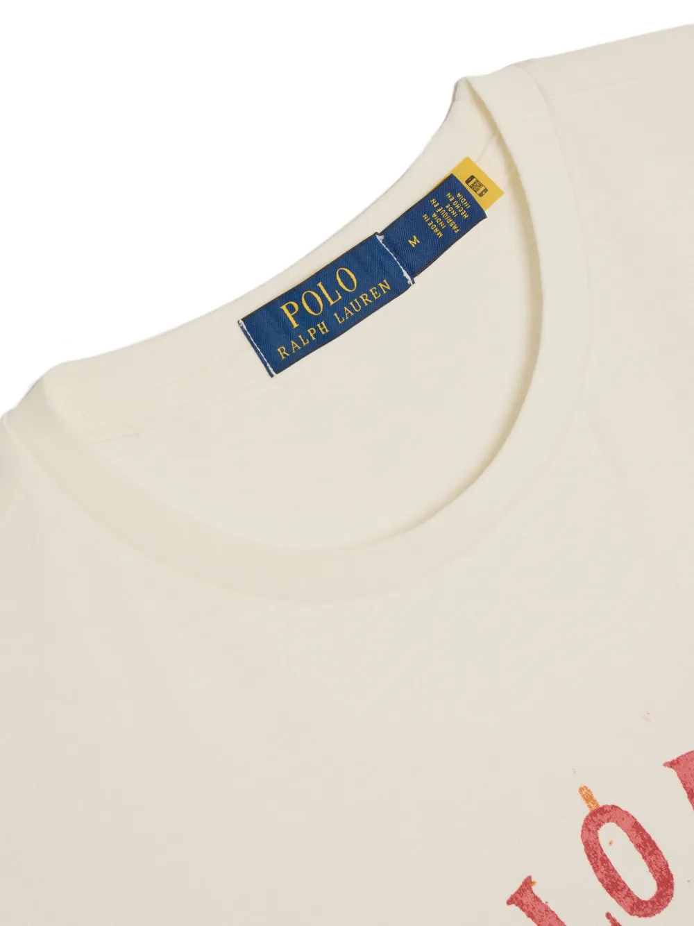 Polo Ralph Lauren T-shirt met grafische print Beige