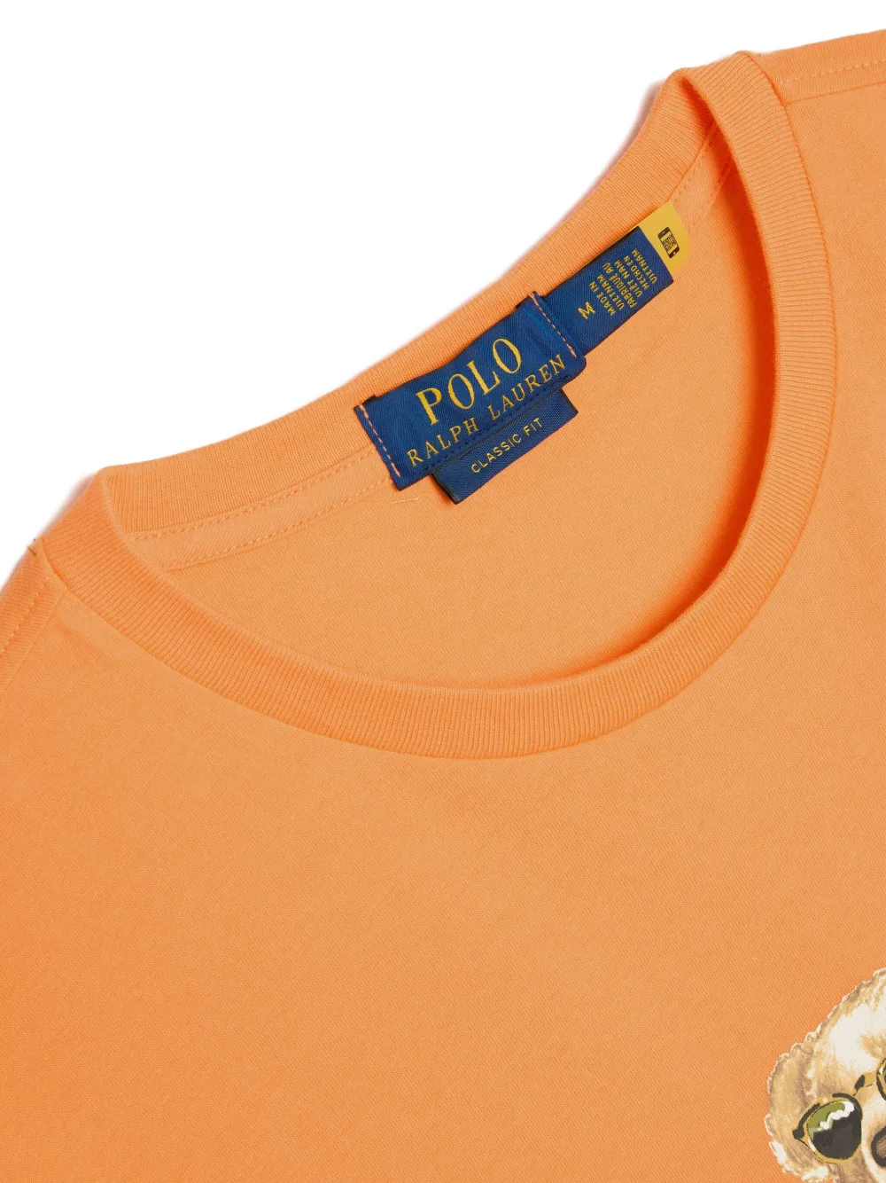 Polo Ralph Lauren T-shirt met grafische beerprint Oranje